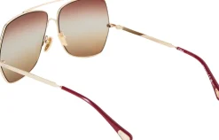 Sonnenbrille mit Verlaufsgläser Gold/Braun