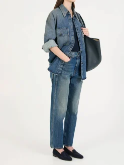 Staight-Leg Jeans 'Shaibi' Blau