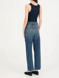 Staight-Leg Jeans 'Shaibi' Blau