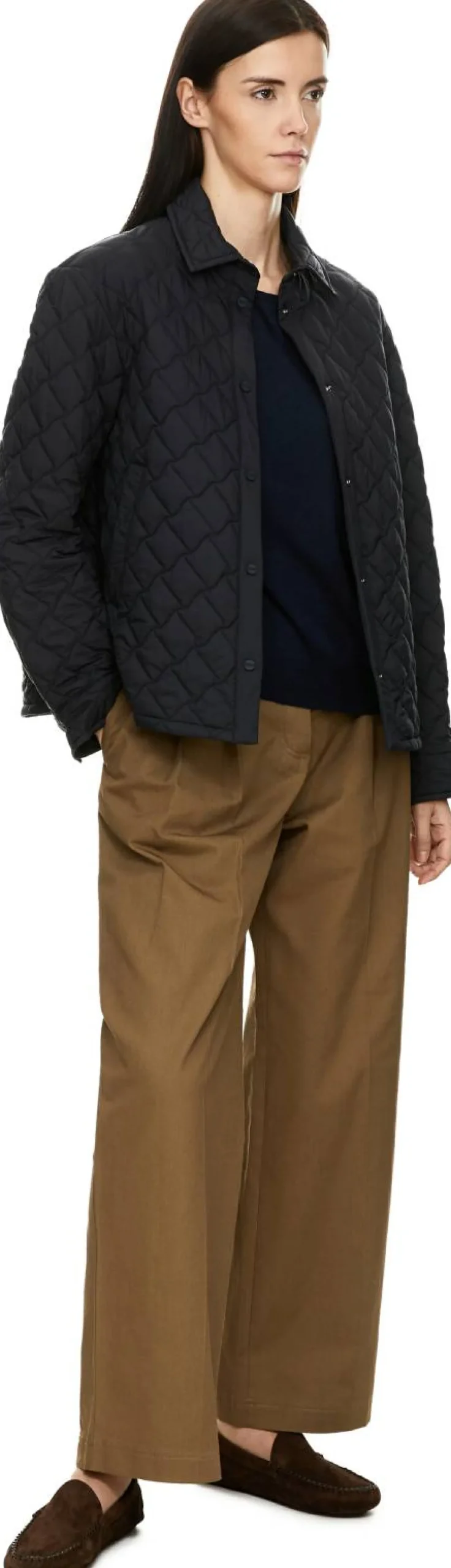 Steppjacke Marineblau