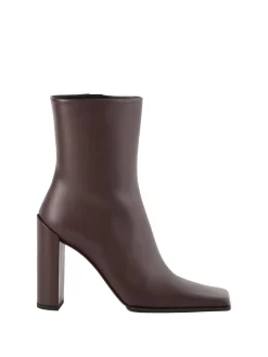 Stiefeletten aus Leder Braun