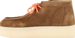 Stiefeletten aus Veloursleder Zimt