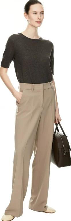 Stoffhose 'Amelie' Beige