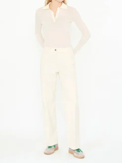 Stoffhose Beige