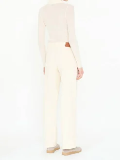 Stoffhose Beige