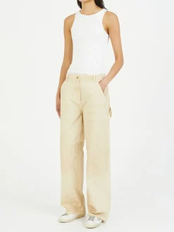 Stoffhose Beige