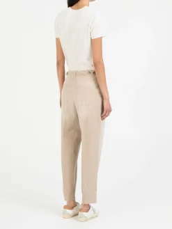 Stoffhose Beige