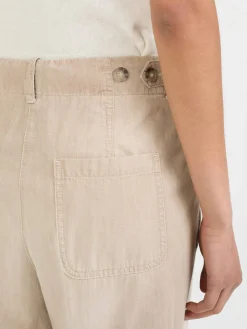 Stoffhose Beige
