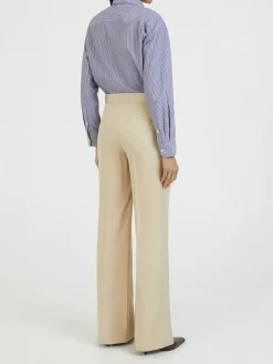 Stoffhose Beige