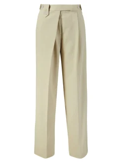Stoffhose 'Belt Pleat' Hellgrün