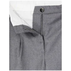 Stoffhose 'Blenda' aus Wolle Grau