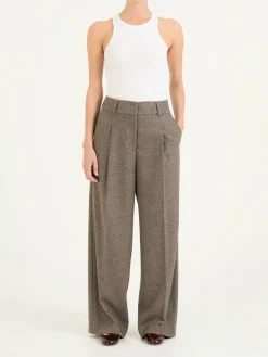 Stoffhose Braun