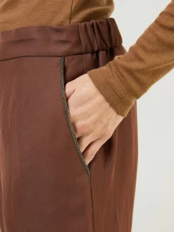 Stoffhose Braun