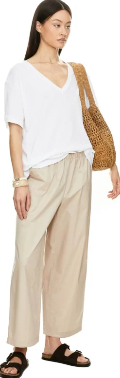 Stoffhose 'Bubble' Beige