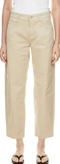 Stoffhose 'Elin Poplin' Beige