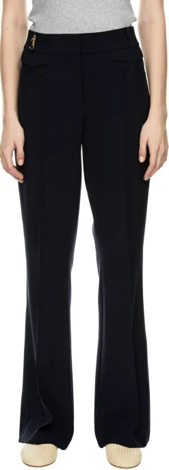 Stoffhose 'Fawn' Marineblau