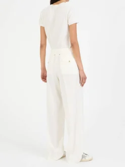 Stoffhose 'Flavia' Crème