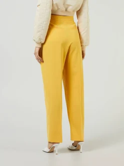 Stoffhose Gelb