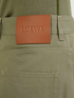 Stoffhose Khaki