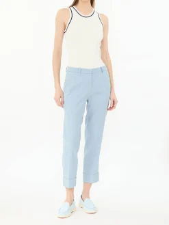 Stoffhose 'Krystal' Blau