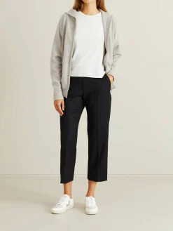 Stoffhose 'Lady Pull On' Marineblau