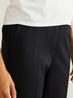 Stoffhose 'Lady Pull On' Marineblau