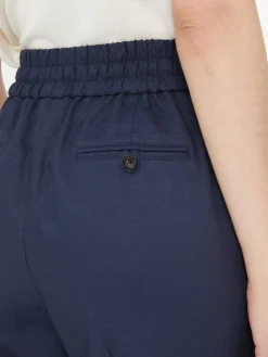 Stoffhose Marineblau