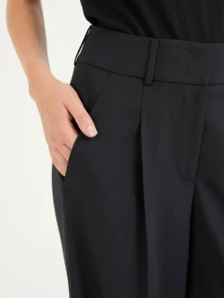 Stoffhose Marineblau
