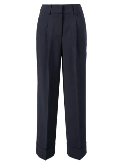 Stoffhose Marineblau