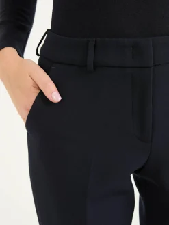 Stoffhose Marineblau