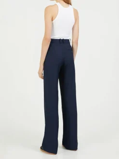 Stoffhose Marineblau