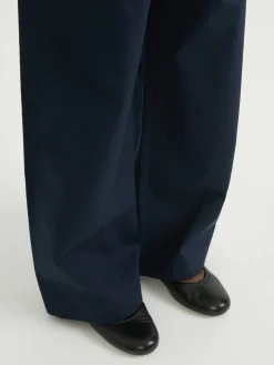 Stoffhose Marineblau