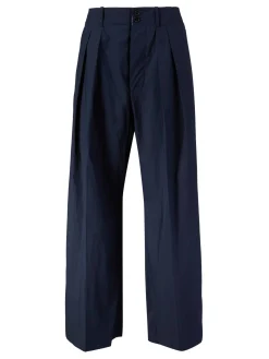 Stoffhose Marineblau