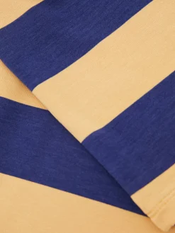 Stoffhose Marineblau/Gelb