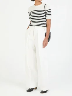 Stoffhose 'Marine' Crème
