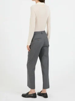 Stoffhose 'Mary' Grau