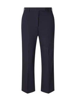 Stoffhose mit Bügelfalten Marineblau