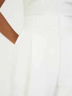 Stoffhose mit Bügelfalte Weiß