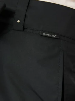 Stoffhose mit Gürtel Schwarz