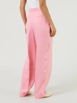 Stoffhose Pink