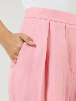 Stoffhose Pink
