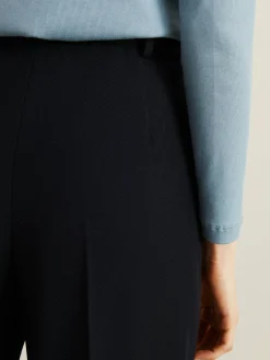 Stoffhose 'Rebecca' mit Bügelfalten Blau