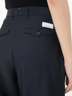 Stoffhose 'Rubino' mit Wollanteil Marineblau