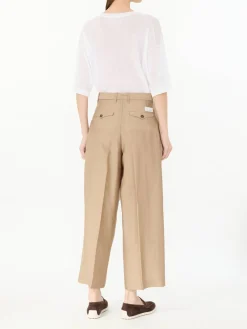 Stoffhose 'Rubino' mit Wollanteil Beige