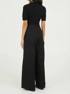 Stoffhose Schwarz