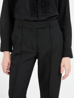 Stoffhose Schwarz