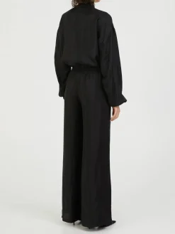Stoffhose Schwarz