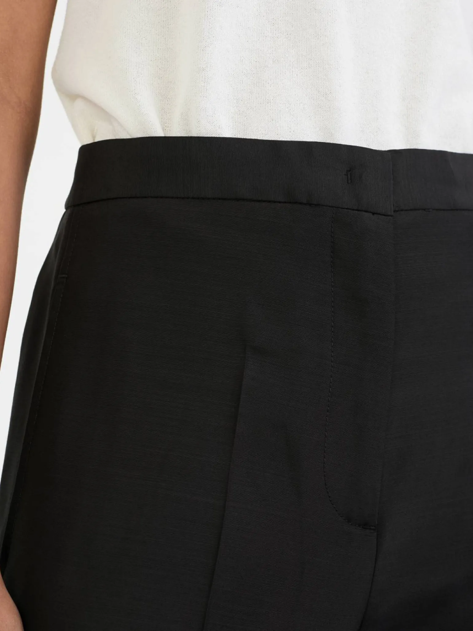 Stoffhose Schwarz