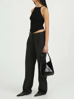 Stoffhose Schwarz