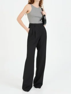 Stoffhose Schwarz